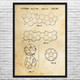 Soccer Ball Pattern Patent Wall Art