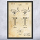 Golf Tee Patent Wall Art