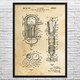 Liquid Moderated Nuclear Reactor Patent Wall Art