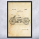 Motorcycle Patent Wall Art