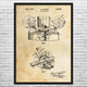 Microfilm Reader Patent Wall Art