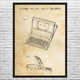 Laptop Computer Patent Wall Art