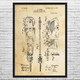 Endless Chain Saw Blade Patent Wall Art