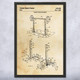 Weight Stand Patent Wall Art