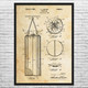 Punching Bag Patent Wall Art