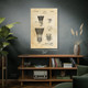 Badminton Shuttlecock Patent Wall Art