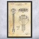 First Electric Guitar Patent Wall Art