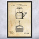Tea Kettle Patent Wall Art