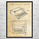 Apple III Computer Patent Wall Art