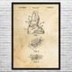 Ski Boots Patent Wall Art