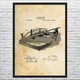 Hollerith Keyboard Punch Patent Wall Art