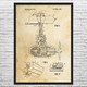 Electric Outboard Motor Patent Wall Art