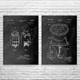 Scuba Diving Patent Wall Art Set of 2 Scuba Diving Patent Wall Art Set of 2