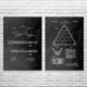 Pool Patent Wall Art Set of 2