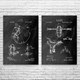 Horse Riding Patent Wall Art Set of 2