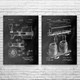 Beer Patent Wall Art Set of 2