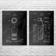 Bar Patent Wall Art Set of 2