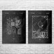 Computer Hardware Patent Wall Art Set of 2 Computer Hardware Patent Wall Art Set of 2