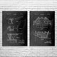 Swimming Pool Patent Wall Art Set of 2