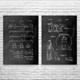 Drums Patent Wall Art Set of 2