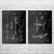 Lineman Patent Wall Art Set of 2