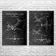Transport Aircraft Patent Wall Art Set of 2