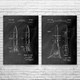 Rocket Patent Wall Art Set of 2