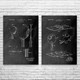 Table Tennis Patent Wall Art Set of 2