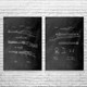 Hunting Rifle Patent Wall Art Set of 2