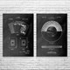 Poker Patent Wall Art Set of 2