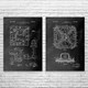 Board Game Patent Wall Art Set of 2