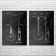 Guitar Patent Wall Art Set of 2