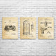 Farming Patent Wall Art Set of 3