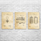 Thomas Edison Patent Wall Art Set of 3