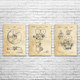 Movie Theater Patent Wall Art Set of 3