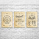 Carnival Patent Wall Art Set of 3