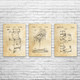 Arcade Patent Wall Art Set of 3