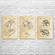 Virtual Reality Patent Wall Art Set of 3