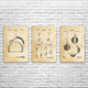Tea Patent Wall Art Set of 3
