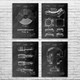 DJ Equipment Patent Wall Art Set of 4