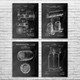 Beer Patent Wall Art Set of 4