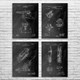 Artillery Patent Wall Art Set of 4