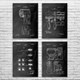 Bathroom Patent Wall Art Set of 4
