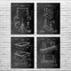 Gymnastics Patent Wall Art Set of 4