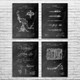 Dentistry Patent Wall Art Set of 4