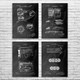 Telephone Patent Wall Art Set of 4