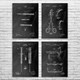 Surgery Patent Wall Art Set of 4
