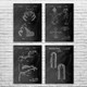 Puppet Patent Wall Art Set of 4