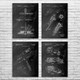 Welding Patent Wall Art Set of 4