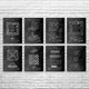 Board Game Patent Wall Art Set of 8